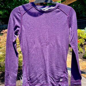 Smartwool - Purple Merino Wool Long Sleeve Top/Base Layer - Women's US M